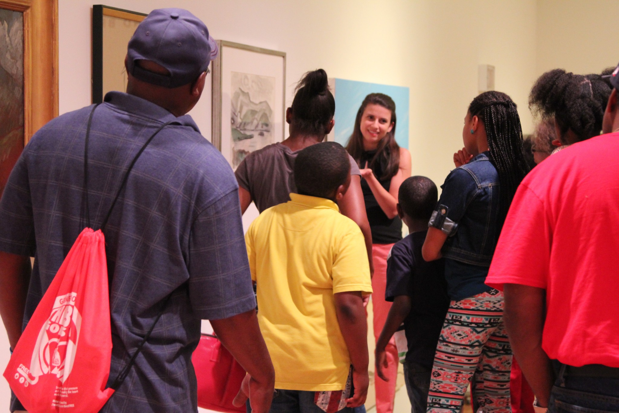 A group from the Boys and Girls Club of North Mississippi tours the University Museum.