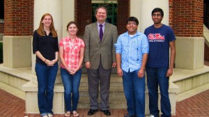 From left: Ariel Dauzart, Kathy Millar, Dr. John Kiss, Logan Williams, Neel Patel.