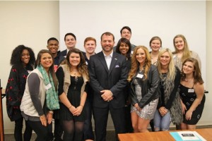 Ross Bjork with OMWC Scholars