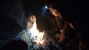 Our trip leader, Mary Evelyn Webb (who everyone calls Merv) had the fire going before we even got our gear out of the car.
