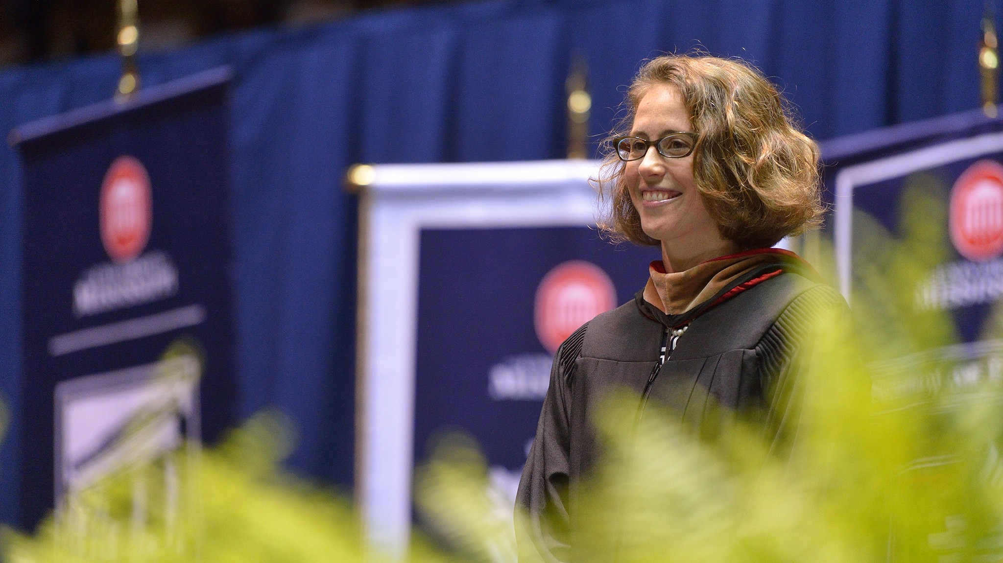McCauley accepts the Frist Student Service Award on Saturday, May 9, 2015. Photo by Kevin Bain.