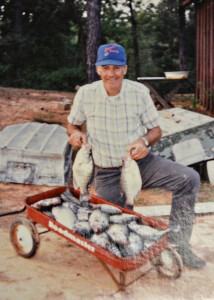 One of Smith's favorite pastimes is crappie fishing.