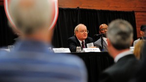 Board Search Committee chair Alan Perry speaks during a Listening Session conducted by the committee. Photo by Thomas Graning/Ole Miss Communications