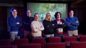 Members of the University of Mississippi LIGO Team include (from left) Camillo Cocchieri, visiting scholar; Mohammad Afrough, graduate student; Marco Cavaglia associate professor of of physics and astronomy; Katherine Dooley, assistant professor of physics and astronomy; Jared Wofford, undergraduate researcher; and Hunter Gabbard, undergraduate research assistant. Photo by Robert Jordan/Ole Miss Communications
