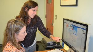 Vanessa Cook (standing), a Communiversity program instructor and UM Division of Outreach assistant director of marketing, will lead a course on "Social Media Marketing" on Sept. 29 and Oct. 6 and 13 as part of the fall Professional Development series of courses. The class will help participants learn to generate leads via Facebook ads, increase traffic to their sites and enhance return on investment for this powerful and cost-efficient marketing tool.
