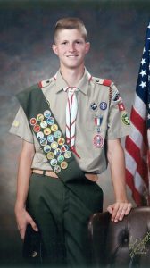 Mitchell Crawford earned his Eagle Scout rank at age 16.