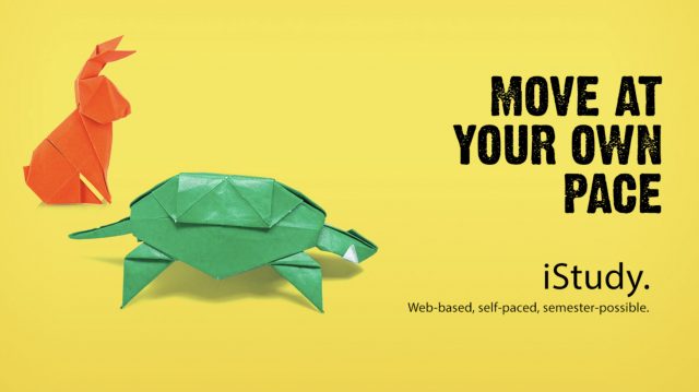 Members of the Marketing and Creative Services department in the University of Mississippi's Division of Outreach and Continuing Education were honored for their work during the College Public Relations Association of Mississippi's 2019 conference. The honors this year included a first-place award in the senior college division for the print advertising campaign, "iStudy Origami Ads," produced in fall 2018 to promote the division's iStudy online academic program.