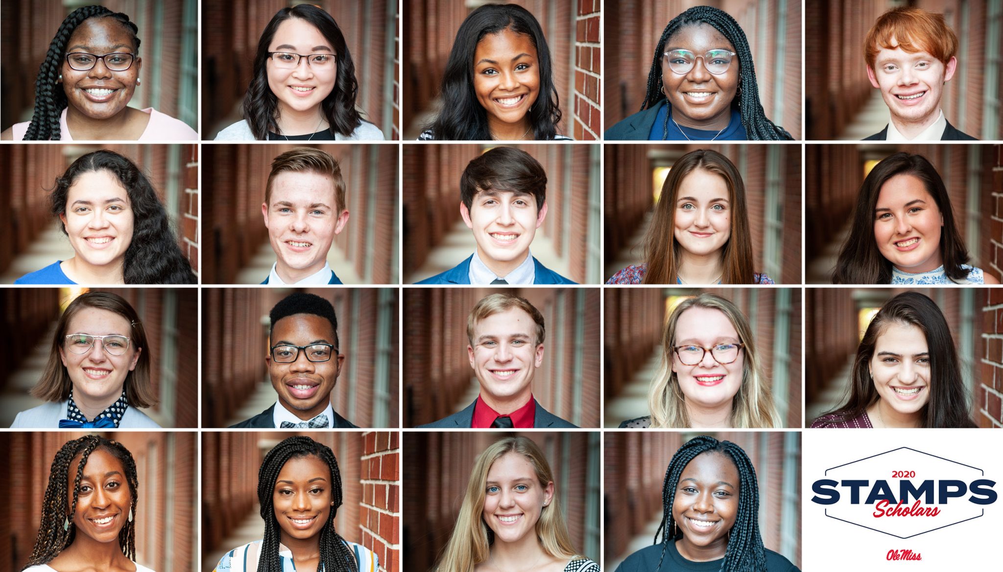 Compilation photo of the Stamps Scholars 2020 class